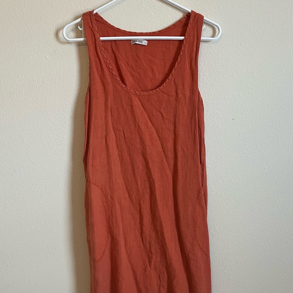 Burned Orange Casual midi Dress Size small